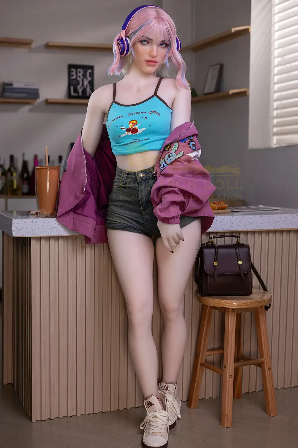 Heidi 162cm(5ft4) A-cup Silicone Head Sex Doll view 4