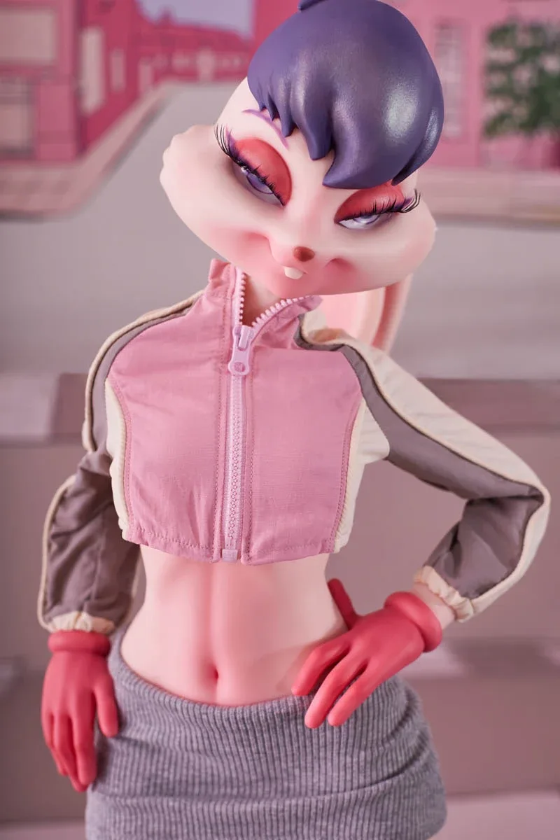 Bunny Lori 70cm(2ft4) Full Silicone Movable Ears Mini Sex Doll - Climax Doll® view 3