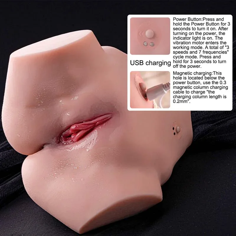 21cm TPE Vibrating Mini Sex Doll Torso Traci view 6