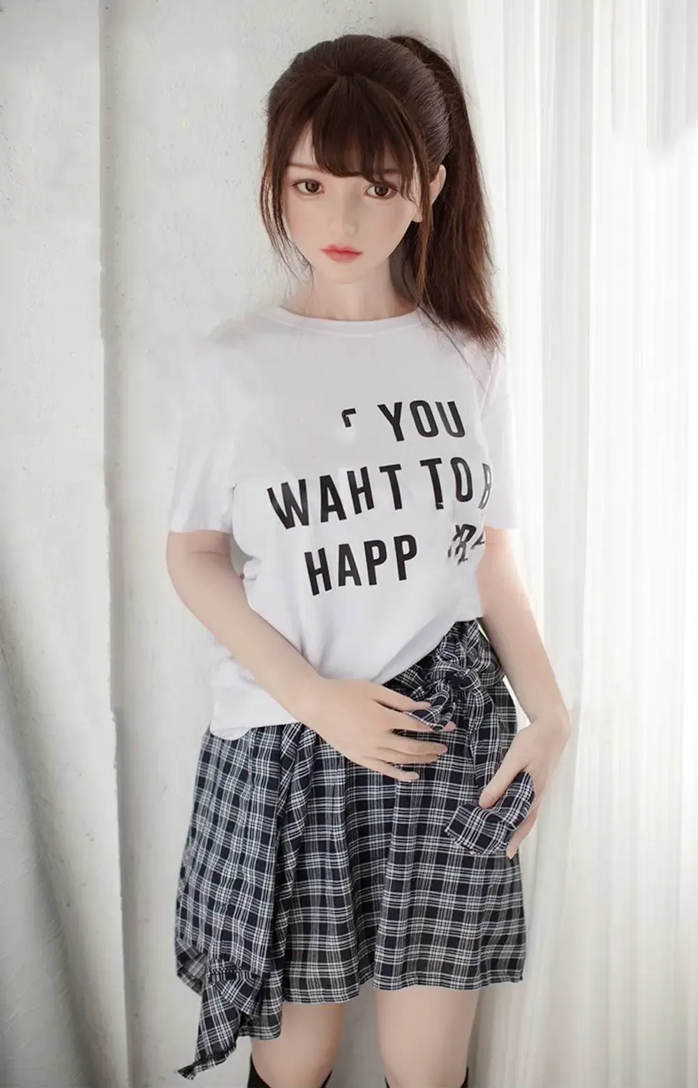 Qi 160cm(5ft3) D-cup Full Silicone Teen Sex Doll - JX Doll®
