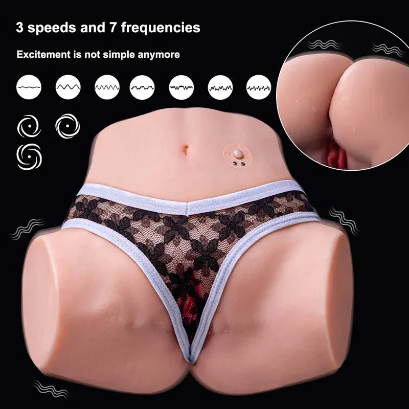 21cm TPE Vibrating Mini Sex Doll Torso Traci view 4