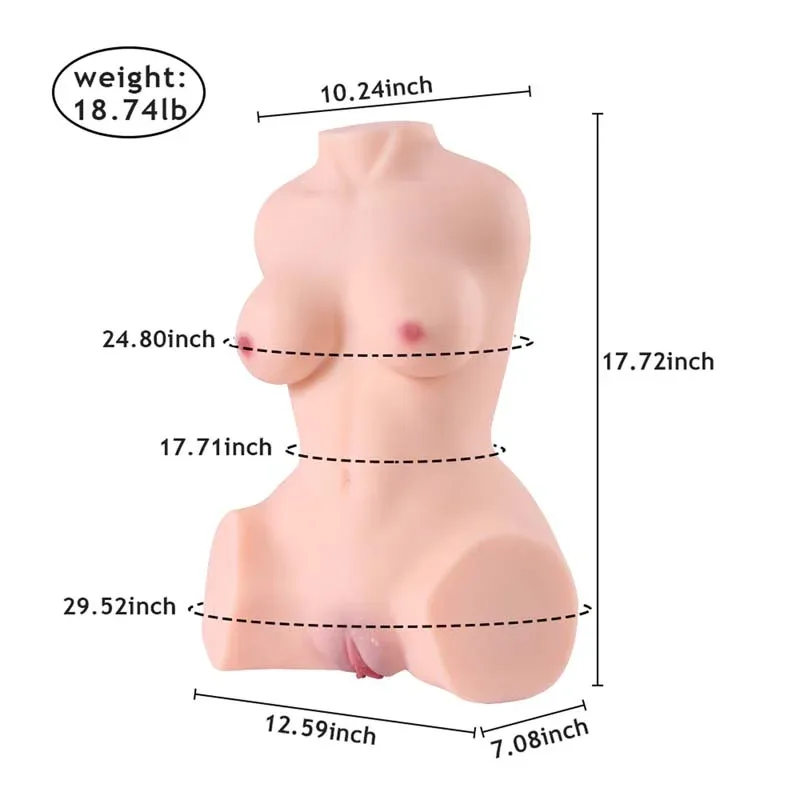 45cm TPE Sex Doll Torso Toy Delia view 1