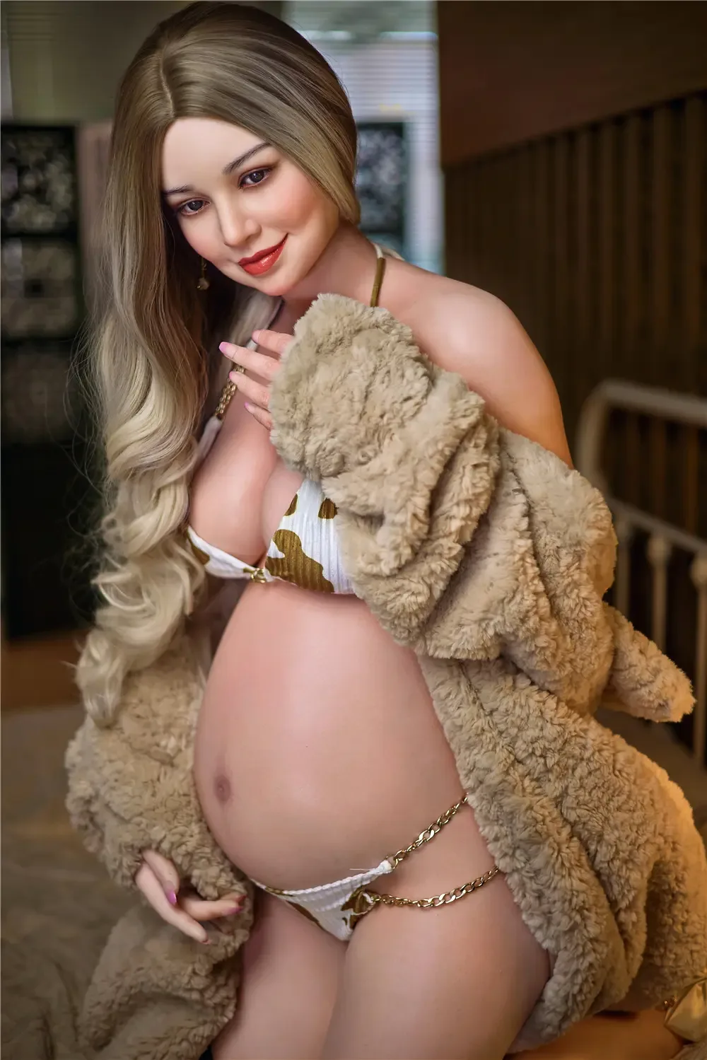 Rose 158cm(5ft2) E-cup Pregnant Silicone Sex Doll - Irontech Doll® view 4