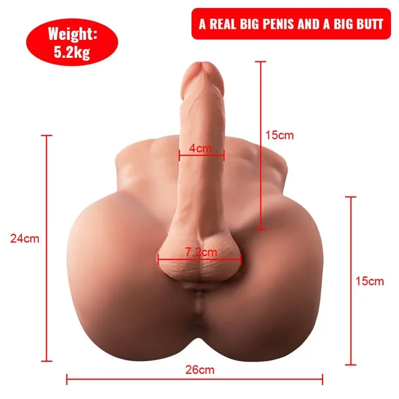 24cm TPE Male Sex Doll Torso Bartley view 5